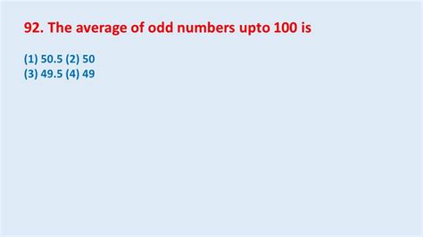 the average of odd numbers upto 100 is